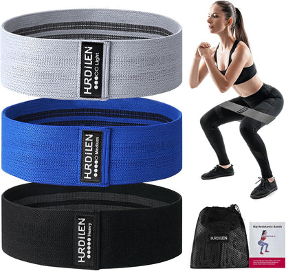 Resistance Bands for Working Out, Exercise Workout Bands for Women & Men, 3 Levels Elastic Stretch Bands for Exercise with Carry Bag for Physical Therapy